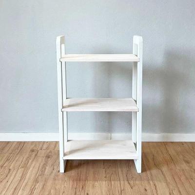 Aparador Linea Slim Moderno sem Porta sem Gaveta Madeira Maciça 53CM Branco Artfactory Design
