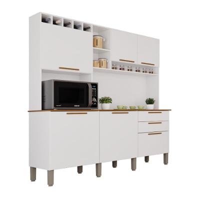 Armário de Cozinha Florença 6 Portas 2 Gavetas MDF 165CM Topázio