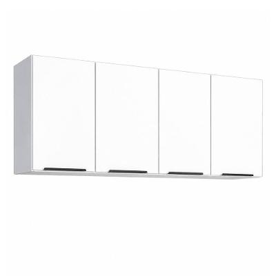 Armário Aéreo Júpiter 144CM 6 Nichos Aço sem Porta Branco Cozimax Organização