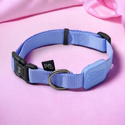 Coleira Ajustável para Cães Violeta Poliéster com Fecho Rápido 1CM 1 Unidade