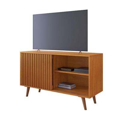 Rack Carinho para TV Até 43" 109CM MDF com Porta de Correr Cinamomo JCM Movelaria