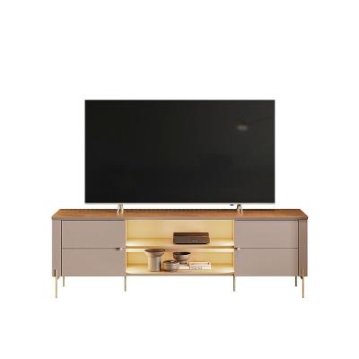 Rack Bancada para Tv Brasília Até 75 Polegadas 180cm MDP com Pés em Metal Loja Doce Lar