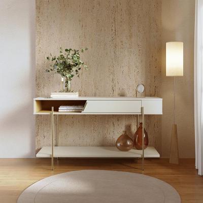Aparador Sena Moderno 1 Porta 1 Gaveta MDP 135CM Off White Matte-Freijó Colibri