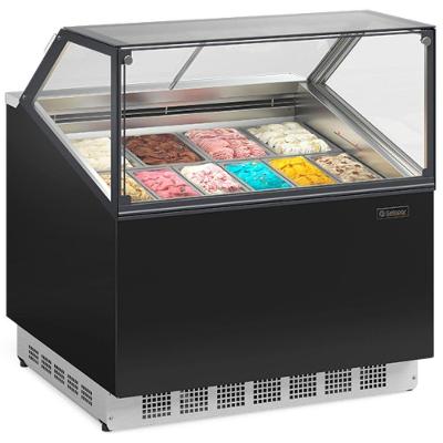 Expositor de Sorvete de Massa Vertical Gelopar GESG12IN 12L Preto 220V