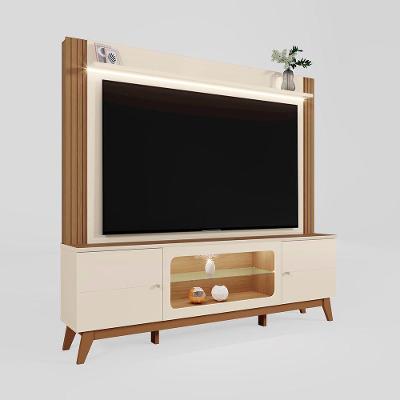 Home Painel para Tv Até 70 Polegadas Home Maceio 198,4cm MDP Off White Loja Doce Lar