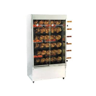 Assador de Frangos a Gás 30 Peças com Espetos Duplos SGF3 Cinza Venâncio Bivolt
