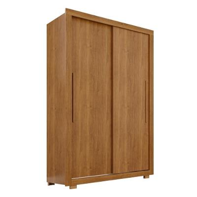 Guarda Roupa Casal Luna 2 Portas de Correr 2 Gavetas MDF-MDP Cinamomo Luna 126.5CM