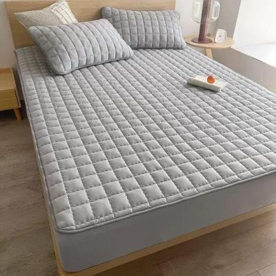 Protetor de Colchão Impermeável Matelado Microfibra Solteiro King 1 Peça Cinza OEM