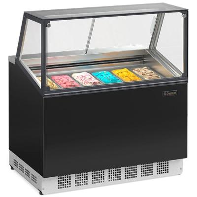 Expositor de Sorvete de Massa Vertical Gelopar GESG06IN 60L Preto 220V