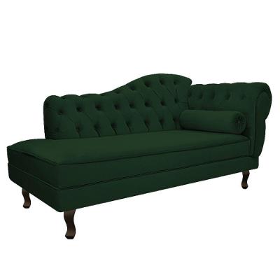 Diva Recamier Diana 130Cm Lado Esquerdo Suede Verde