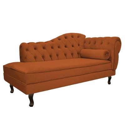 Diva Recamier Diana 130Cm Lado Esquerdo Suede Terracota