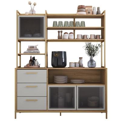 Armário de Cozinha P1066 3 Gavetas 150cm Oak Arenas Dourado Placa & Ponto