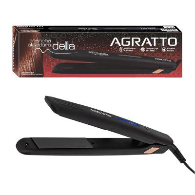 Prancha Alisadora PA03 Placas Cerâmica 200 graus C Iônica Preta Agratto Bivolt