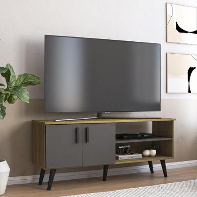Rack para TV Até 50 Polegadas CR45366 121,2CM MDP Mel-Grafite Multimóveis
