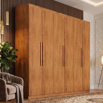 Guarda Roupa Casal CR35506 6 Portas de Bater 2 Gavetas MDF Laqueado Madeirado Multimóveis