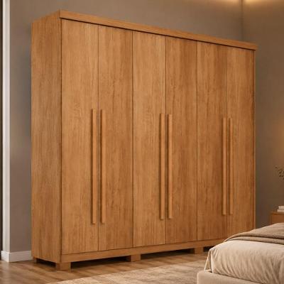 Guarda Roupa Casal CR35518 6 Portas de Bater 2 Gavetas MDF Laqueado Madeirado Multimóveis