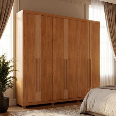 Guarda Roupa Casal CR35513 6 Portas de Bater 6 Gavetas MDF Laqueado Madeirado Multimóveis