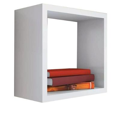 Nicho Decorativo [F031] 40x40x20CM em MDF para Decoração e Organização Branco
