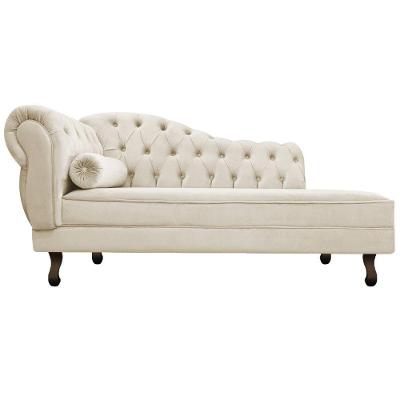 Diva Recamier Diana 130Cm Lado Direito Suede Bege