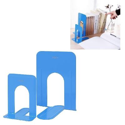 Suporte para Livros Bookend 9273 Kit 2 Unidades Organizador para Documentos Cds e Dvds Azul Yeet