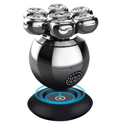 Máquina de Barbear Elétrica Barbeador Elétrico 7D Alex para Barba e Cabelo Lâmina Aço Inox sem Fio