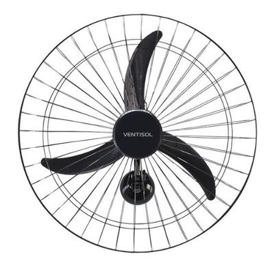 Ventilador de Parede 147W 60cm Preto New Premium 220V com Oscilação para Uso Comercial