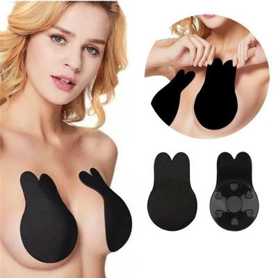 Sutiã Adesivo GXM Levanta Seio Invisible Silicone Tamanho Único Preto Feminino