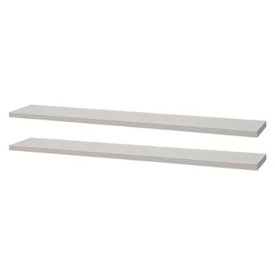 Kit 2 Prateleiras Moderno 70CM Branco MDP Mercado das Prateleiras