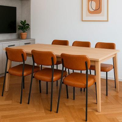 Cadeira Lilly Estrutura em Madeira Courino Caramelo Sallar Home