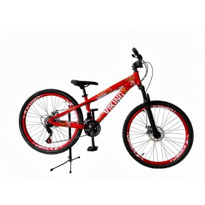 Bicicleta Tuff25 Urbana Alumínio 21 Marchas Freio a Disco Vermelho Viking-X