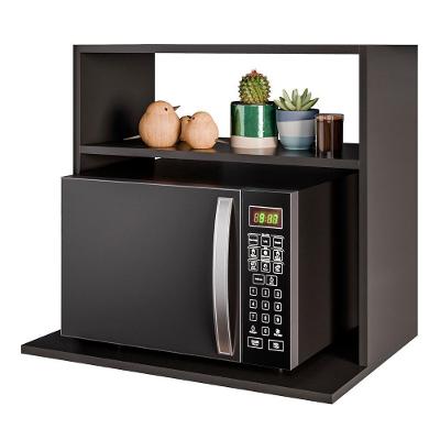 Suporte Micro-ondas Forno Armário Aéreo 60cm 1 Prateleira Aura Z34 Preto - Mpozenato