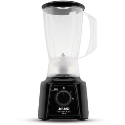 Liquidificador Power Mix 550W 2L com Lâminas em Aço Inox Preto 110V