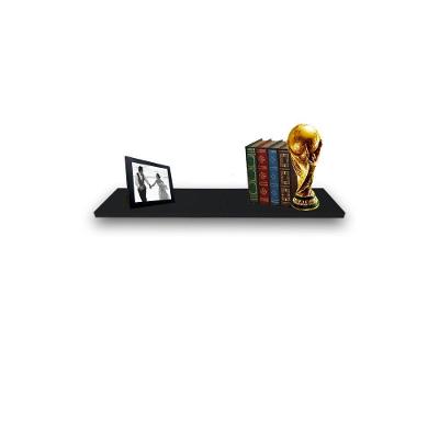 Prateleira Simples F031 40x15CM MDF Preto para Organização de Ambientes