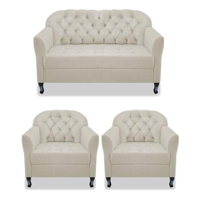 Kit Namoradeira E 02 Poltrona Julia A02 Corano Bege