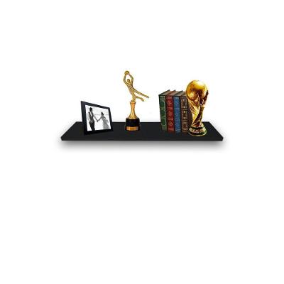 Prateleira F031 50x15CM MDF com Suporte para Organização de Ambientes Preto
