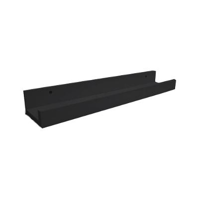 Prateleira para Temperos Prateleira Tempero Simples 75CM em MDF Preto