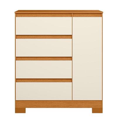 Cômoda Sapateira Olívia 4 Gavetas Mdf Mdp Cinamomo Off White Albatroz Móveis