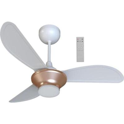 Ventilador de Teto Ventisol 30W 40cm 3 Pás 6 Velocidades Branco Bronze Mistral Bivolt