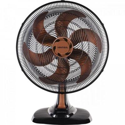 Ventilador de Mesa 135W 50CM 6 Pás 3 Velocidades Bronze Turbo 6 220V