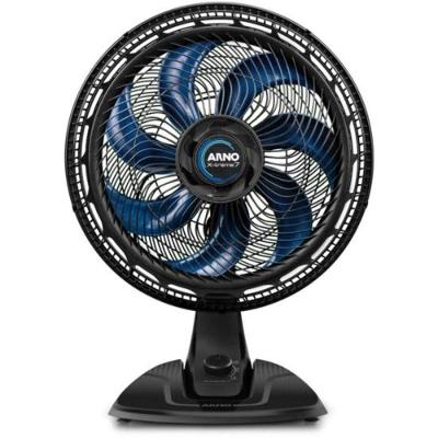 Ventilador de Mesa 150W 40cm 7 Pás 3 Velocidades Preto X-treme 7 com Modo Noturno Silencioso 110V