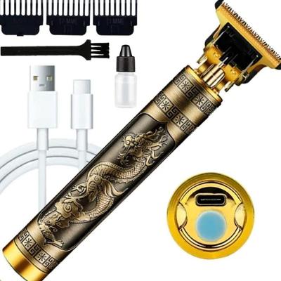 Máquina de Acabamento para Cabelo e Barba sem Fio WHFFJ02 Recarregável Dourado 110V