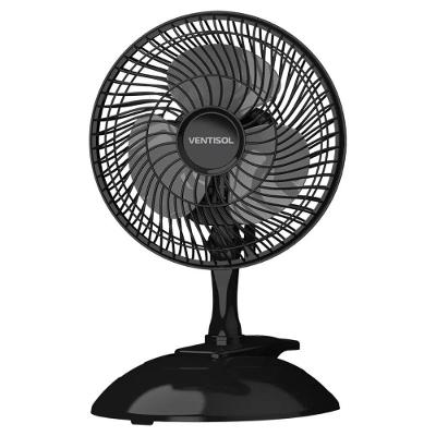 Micro Ventilador Ventisol 20cm 2 Pas 2 Velocidades Preto Modelo 19133 110V
