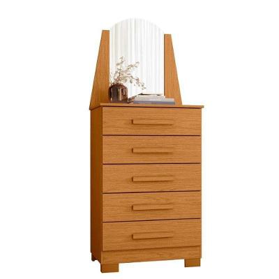 Cômoda New Veneza 5 Gavetas MDF-MDP com Puxador MDF Cinamomo Albatroz Móveis