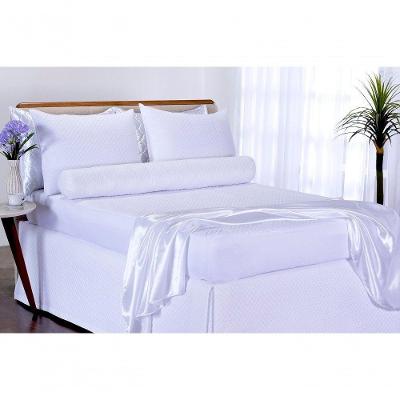 Capa Protetora de Colchão Impermeável Casal Matelado 1,90m X 1,40m X 35cm Branco Deccoralle