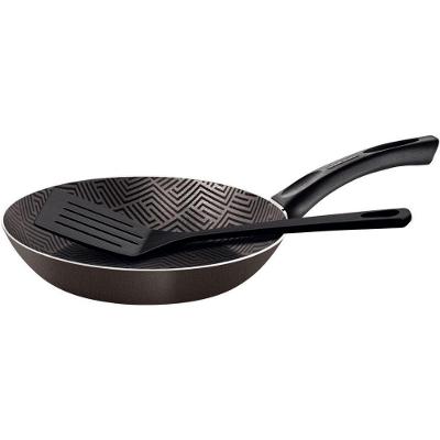 Frigideira Paris Alumínio Antiaderente 20cm 2,5L com Espátula Preto Tramontina
