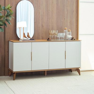 Buffet Decorativo Elias G77 4 Portas 2 Prateleiras MDF-MDP Off White Gran Belo