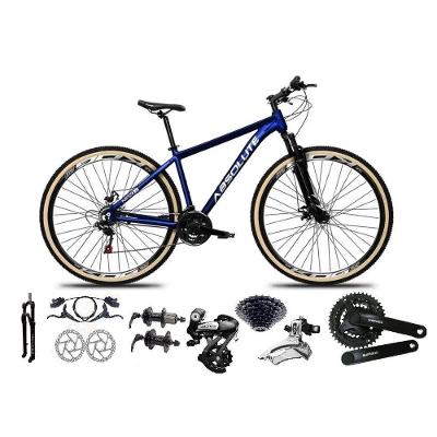 Bicicleta Aro 29 Absolute Nero 5 Câmbios Shimano Altus 24v Freio Hidráulico Garfo Com Trava Azul 15