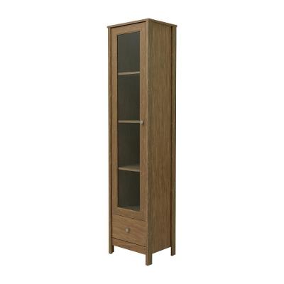 Cristaleira E-962 1 Porta de Vidro 4 Prateleiras MDP Diamond Ditália Móveis