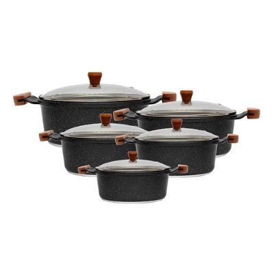 Jogo de Panelas Gourmet Javali Am 16 a 24cm Caçarola Alumínio Antiaderente Amarelo