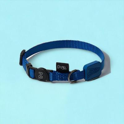 Coleira Ajustável para Gatos Azul Marinho com Sistema Breakaway